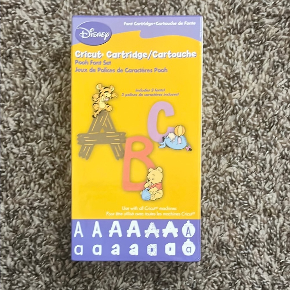 Cricut Disney Pooh Font Set Cartridge
